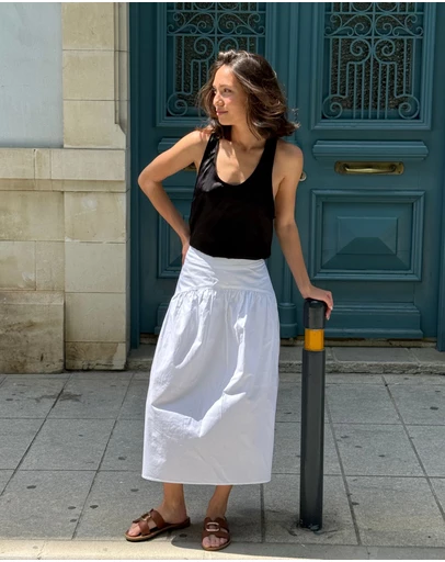 CAMIXA - Mare Cotton Midi Skirt