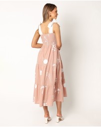 Petal & Pup - Sarelle Midi Dress - Tan Blush