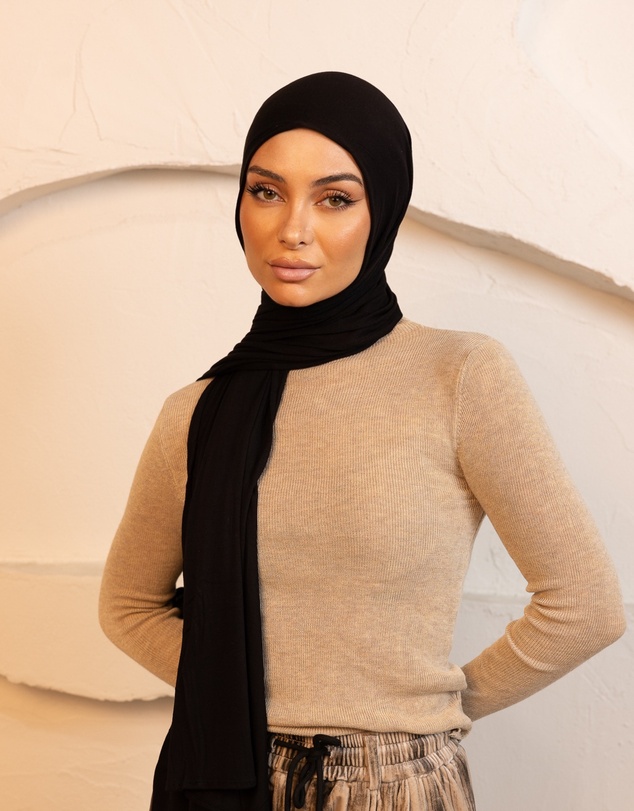 Mod Squad - Luxe Jersey Hijab- Midnight