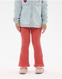 Rock Your Kid - Disco Flare Legging in Raspberry