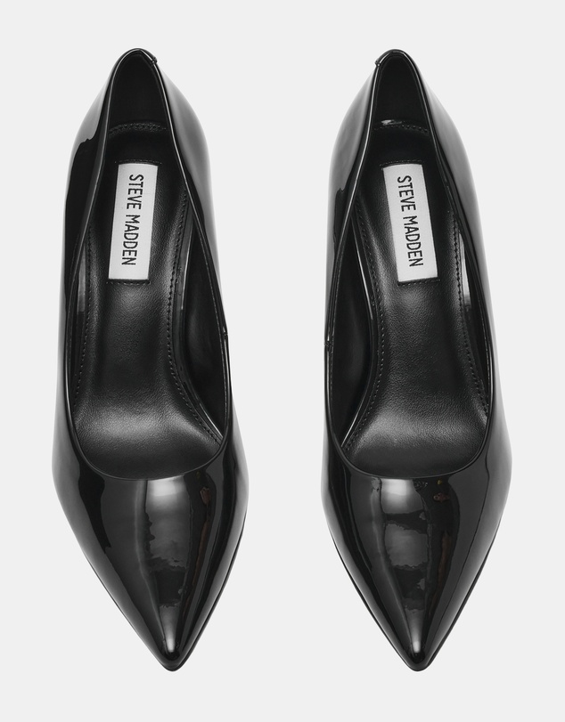 Steve Madden - Can-Do Black Patent Heels