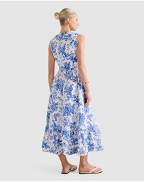 Forever New - Bella Shirred Cotton Midi Dress