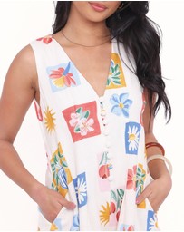 Petal & Pup - Steph Playsuit - Tulip Stamp