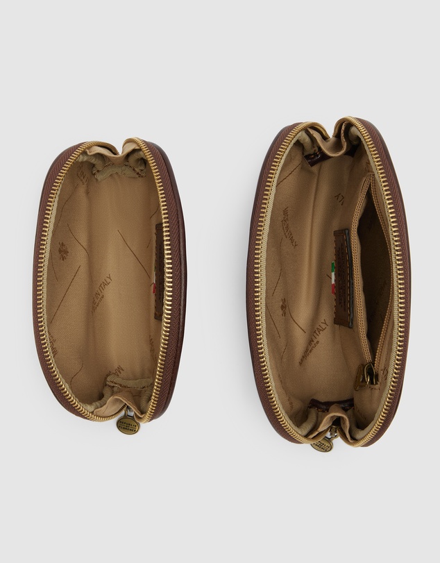 Republic of Florence - Duo Brown Leather Pouch Set