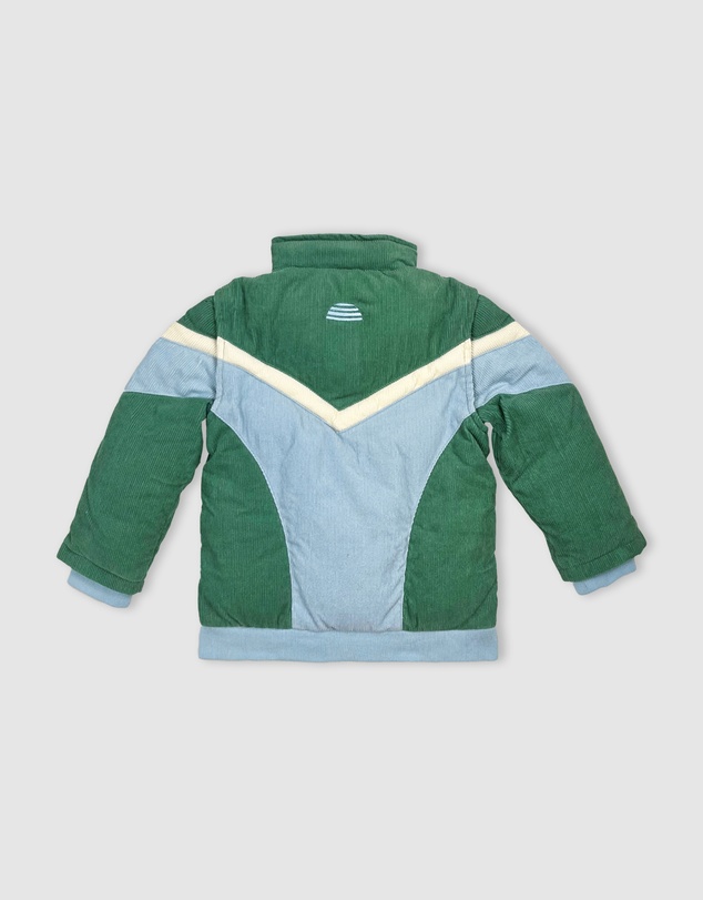 Banabae - Convertible Cord Puffer Jacket - Ocean