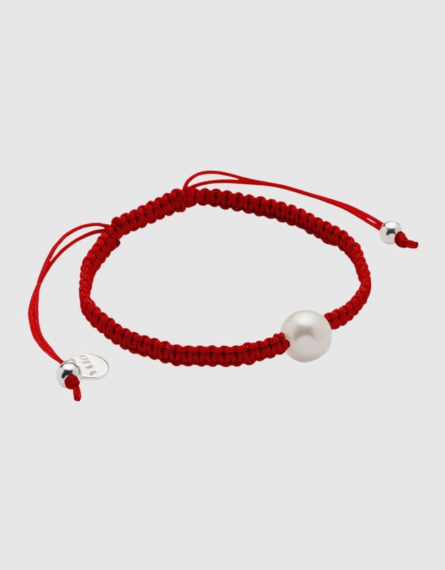 Najo - Coco Lagoon 10mm Pearl Bracelet - Red