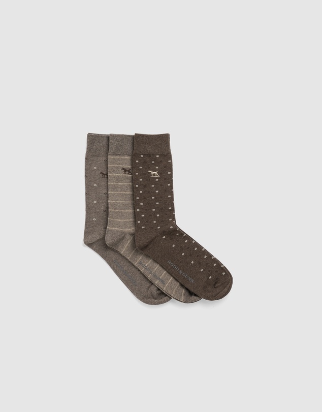 Rodd & Gunn - Seacliff Multi Sock 3 Pack