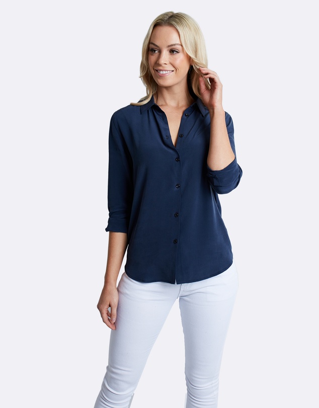 The Fable - Deep Sea Silk Shirt