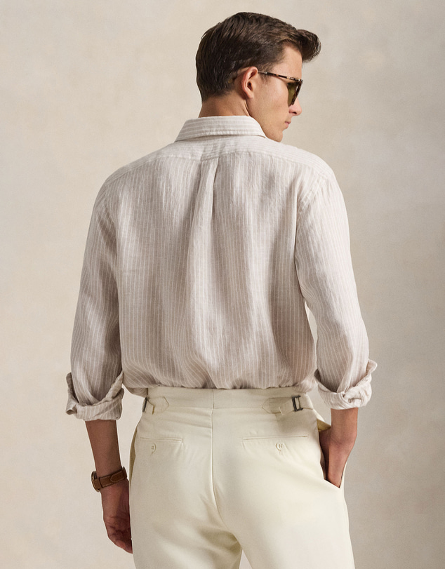 Polo Ralph Lauren - Custom Fit Striped Linen Shirt