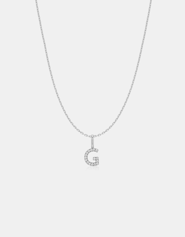 Ania Haie - Ania Haie Silver Letter G Initial Necklace