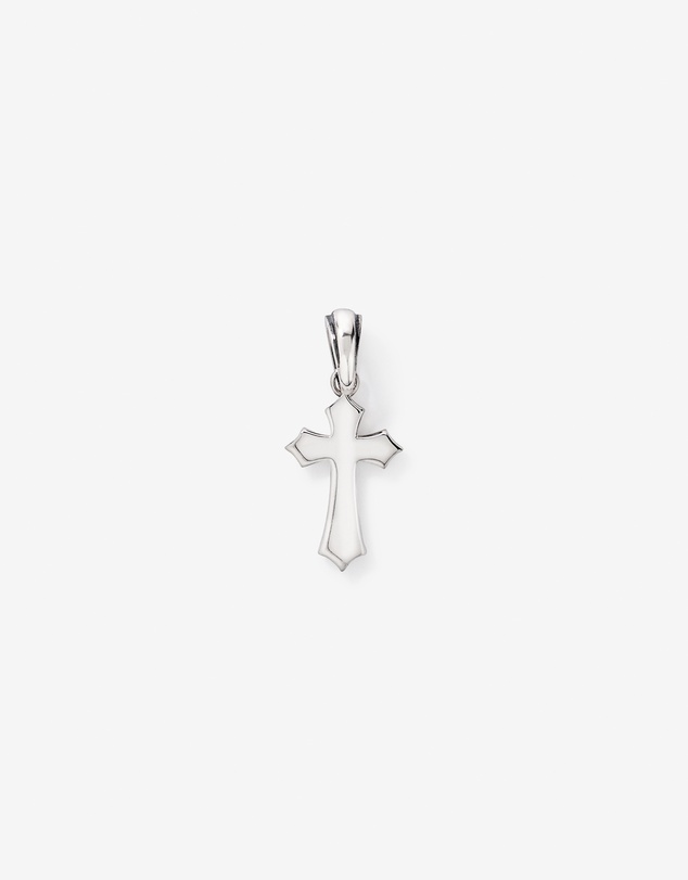 Michael Hill - Black Enamel Cross Pendant in Sterling Silver