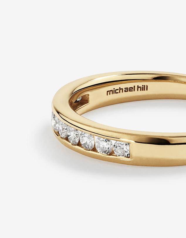Michael Hill - Wedding Ring with 0.25 Carat TW of Diamonds in 18kt Yellow Gold