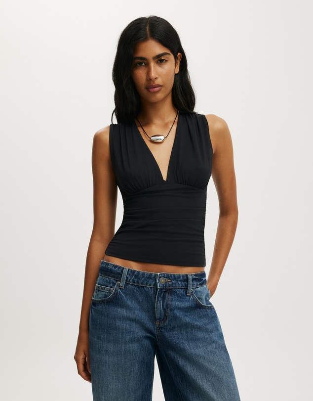 Cotton On - Hold Me Gathered V Tank