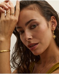 Ottoman Hands - Moon and Star Stud Earrings