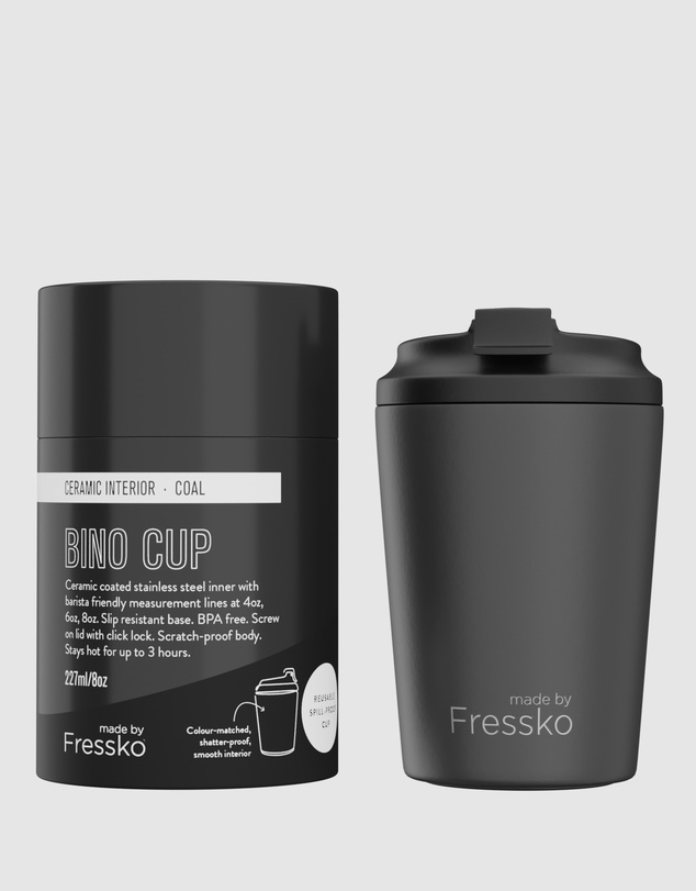 Fressko - Bino 8oz Reusable Ceramic Lined Coffee Cup