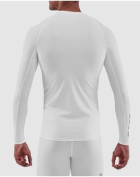 SKINS - SKINS Compression Men's Series-1 Running/Gym Long Sleeve Top White