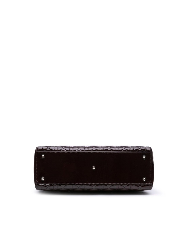 Dior - Pre-Loved Large Patent Cannage Lady Dior