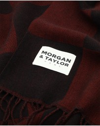 Morgan & Taylor - Checkmate Soft Touch Throw Blanket in Black