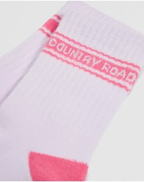Country Road - Organically Grown Cotton Blend Cr Sport Crew Sock