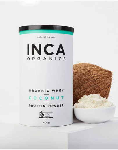 Inca Organics - Certified Organic Whey Protein Powder - Coconut