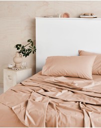 Linen House - Vienna 300TC Cotton Percale Sheet Set 50cm