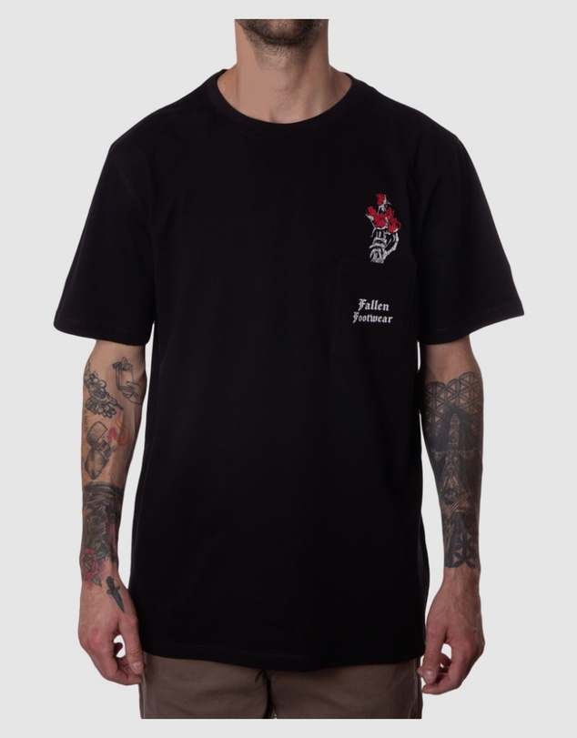 Fallen Footwear - Mens Roses T-Shirt Black