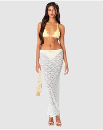EDIKTED - Oceana Sheer Lace Maxi Skirt