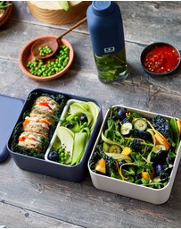 Monbento - Monbento Mb Square Bento Box - Blue Natural