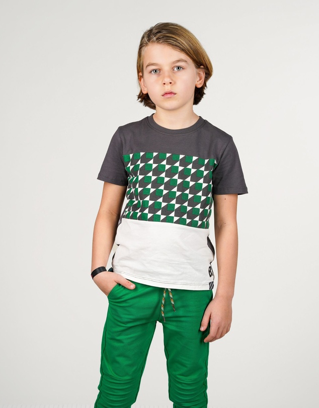 B.Nosy - Tyler Organic Colourblock T-Shirt - Kids-Teens