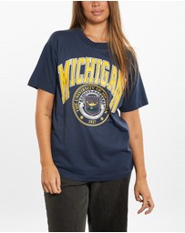 Vintage by The Real Deal - Pre Loved - 90s University of Michigan Tee