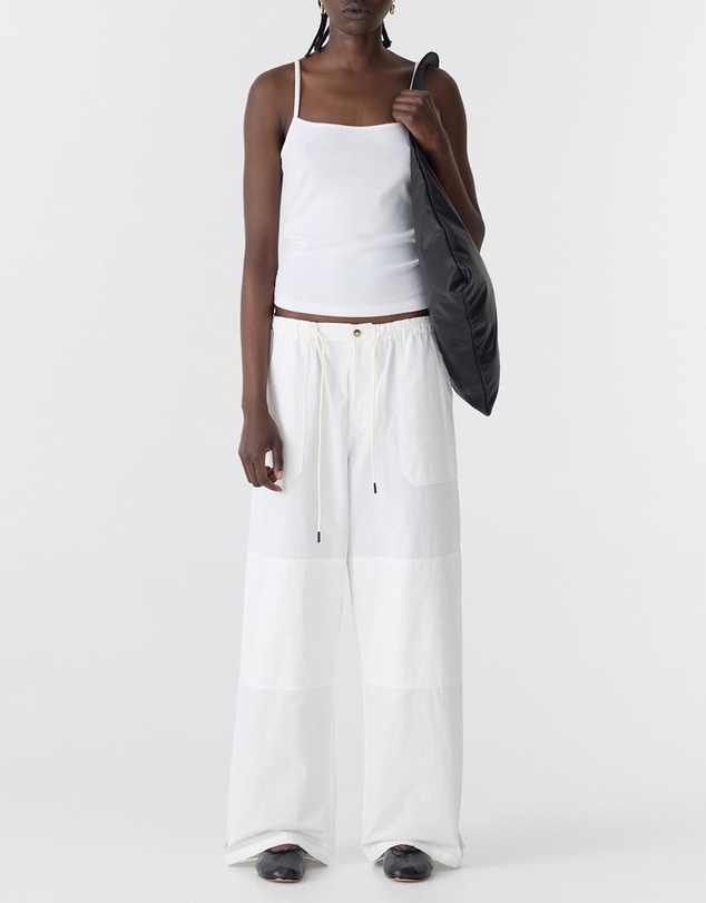 Bassike - Crushed Cotton Workwear Pants