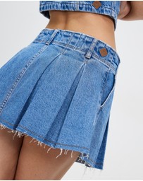 Abrand - Pleated Mini Skirt - ICONIC EXCLUSIVE