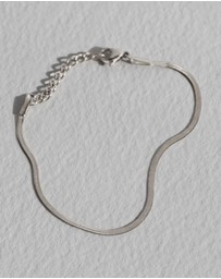 SAINT VALENTINE - Sphinx 2mm Snake Chain Bracelet - Silver