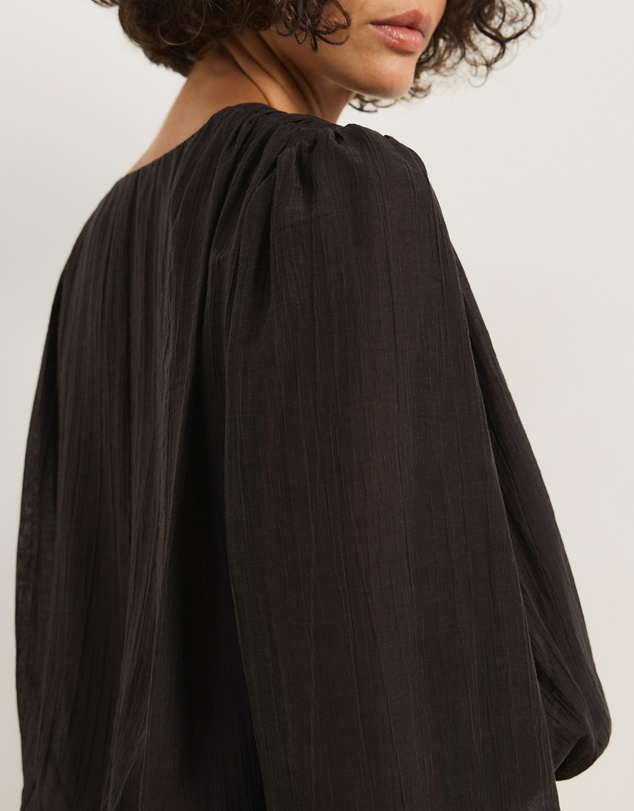 Atmos&Here - Paige Plunge Balloon Sleeve Top