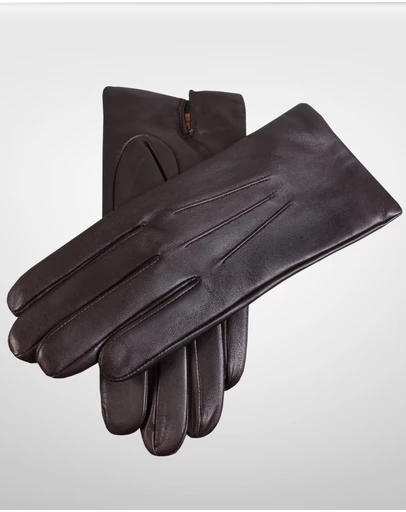 DENTS - Bath Three-Point Cashmere-Lined Leather Gloves