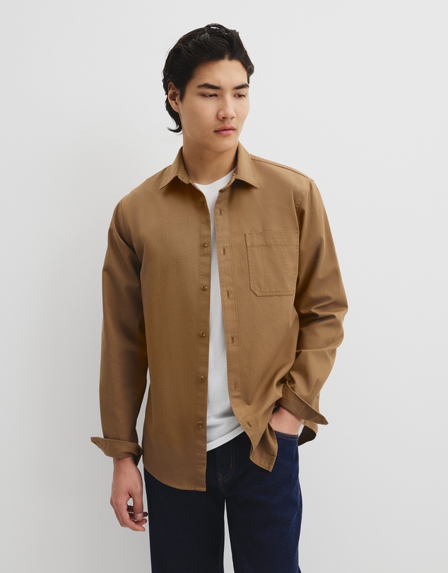 Country Road - Regular Fit Cotton Waffle Shirt