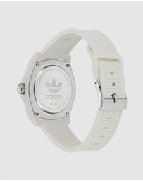 adidas Originals - Project Four 41mm White Dial and Resin Strap Analogue Watch