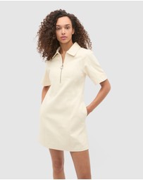 Seed Heritage - Denim Zip Mini Shirt Dress