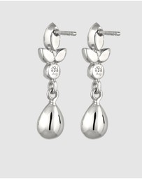 Elli Jewelry - Earrings Women Stud with Blue Crystals 925 Sterling Silver