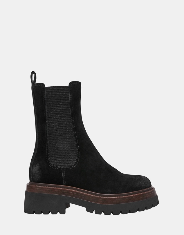 Steve Madden - Blitzen Black Suede Booties