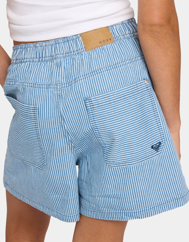 Roxy - Womens Stay Wavy Mid Denim Shorts