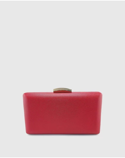 Izoa - Bianca PU Leather Clutch