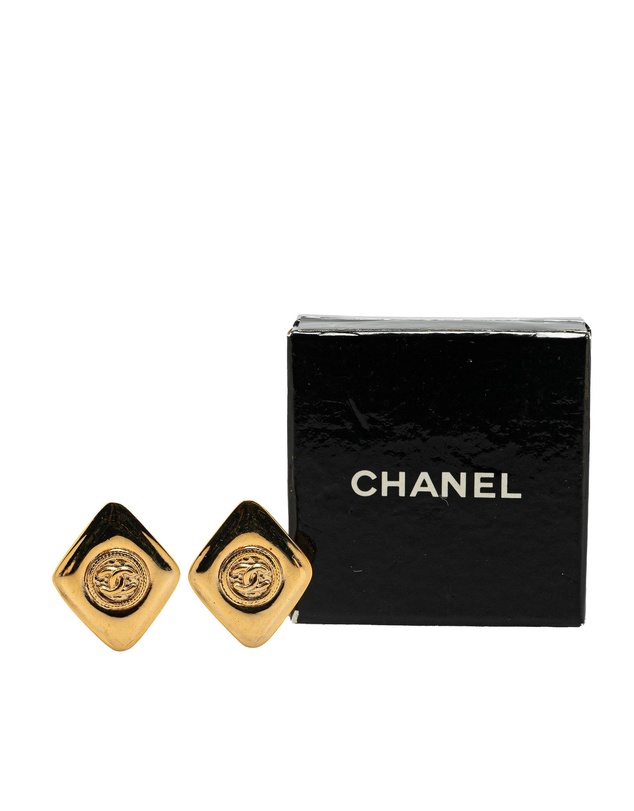Pre-Loved by Azura Reborn - Pre-Loved Gold Plated CC Clip On Earrings