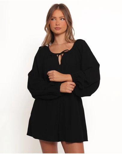 Petal & Pup - Shyre Tie Waist Playsuit - Black
