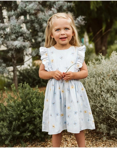 Bebe by Minihaha - Libby Embroidered Butterfly Dress - Kids