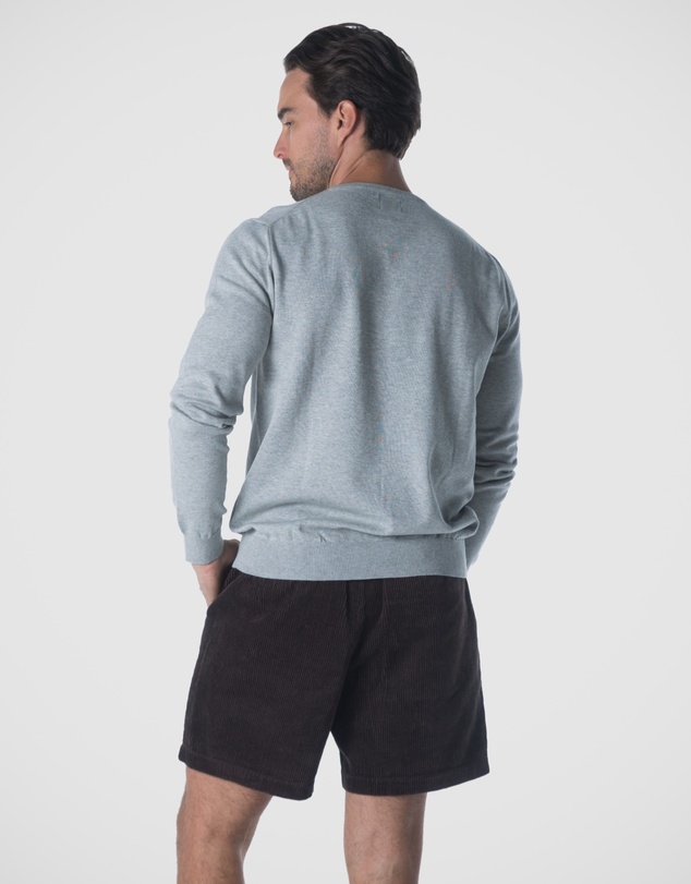 Coast Clothing - Crew Neck Cotton Jumper - Grey