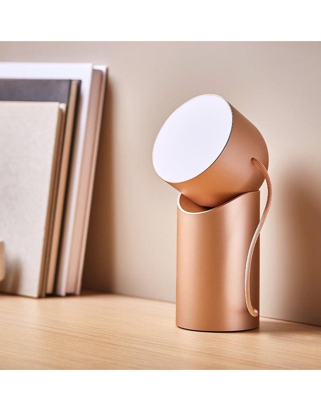 Lexon - Lexon Orbe Portable Led Lamp With Moving Head - Gold