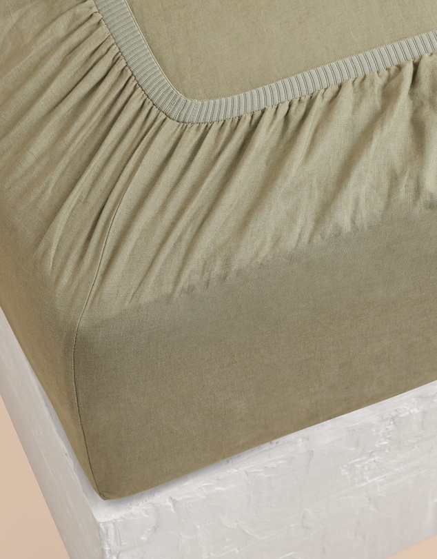 Sheet Society - Eve Linen Cot Fitted Sheet