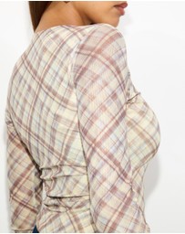 Dazie - Rush Hour Long Sleeve Mesh Top