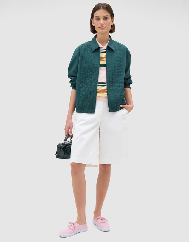 Oroton - Pleated Bomber Shirt